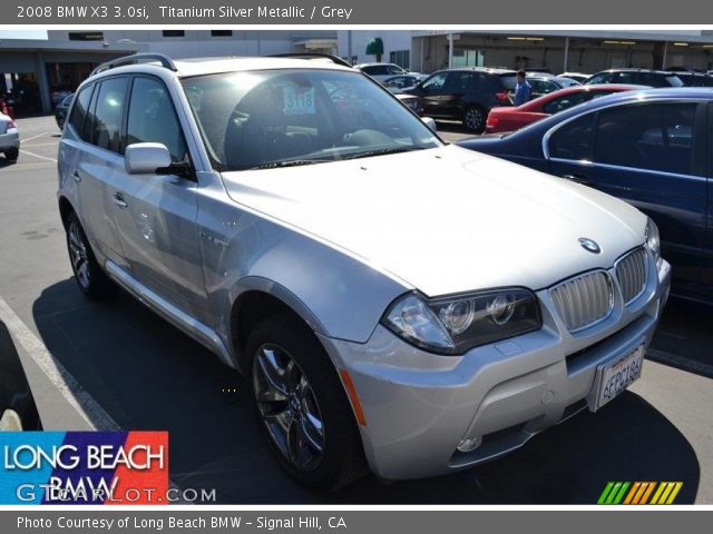 2008 BMW X3 3.0si in Titanium Silver Metallic
