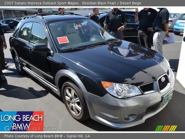 Obsidian Black Pearl 2007 Subaru Impreza Outback Sport Wagon Desert Beige Interior Gtcarlot Com Vehicle Archive 52396121