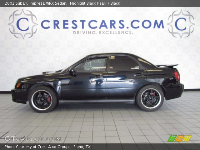 2002 Subaru Impreza WRX Sedan in Midnight Black Pearl
