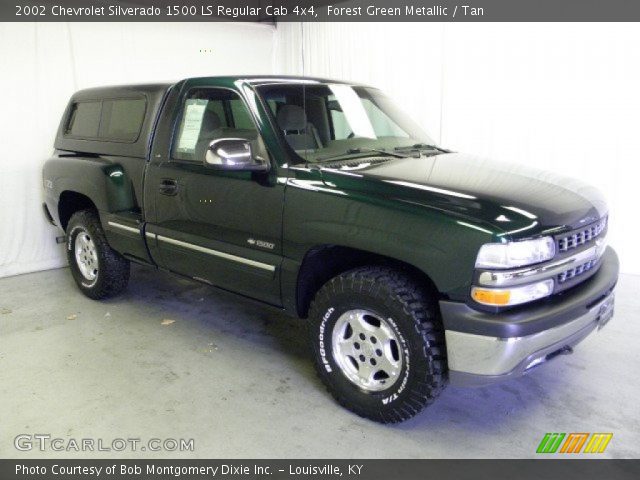 2002 Chevrolet Silverado 1500 LS Regular Cab 4x4 in Forest Green Metallic