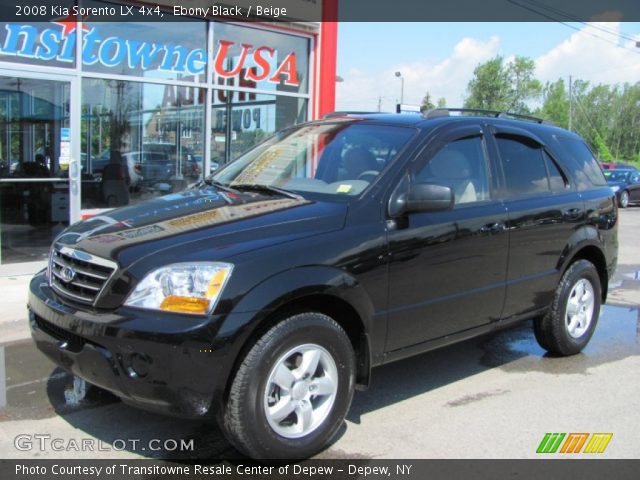 2008 Kia Sorento LX 4x4 in Ebony Black