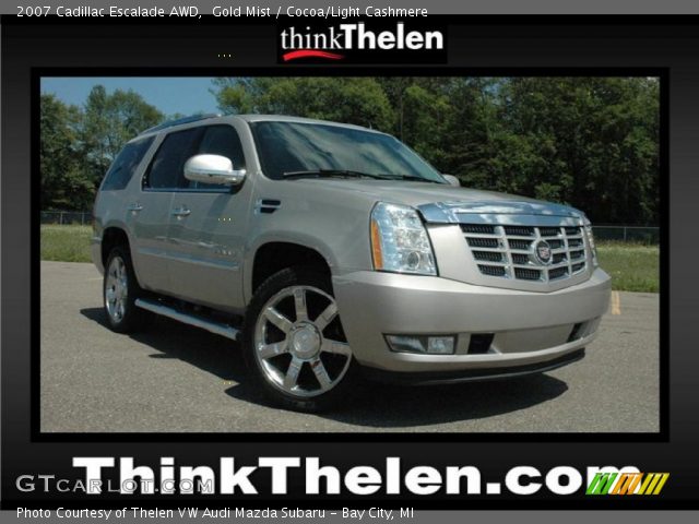 2007 Cadillac Escalade AWD in Gold Mist