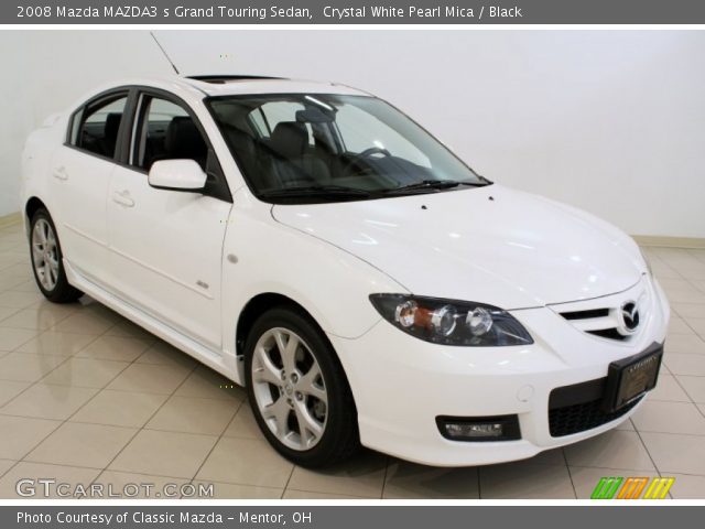 2008 Mazda MAZDA3 s Grand Touring Sedan in Crystal White Pearl Mica