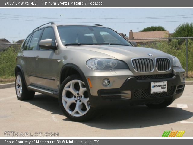 2007 BMW X5 4.8i in Platinum Bronze Metallic