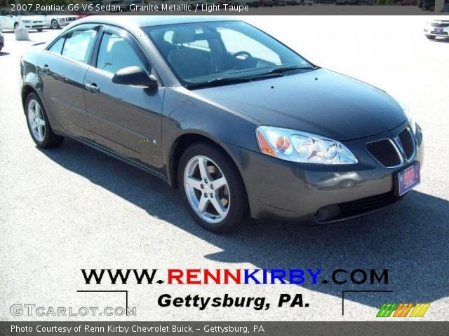 2007 Pontiac G6 V6 Sedan in Granite Metallic
