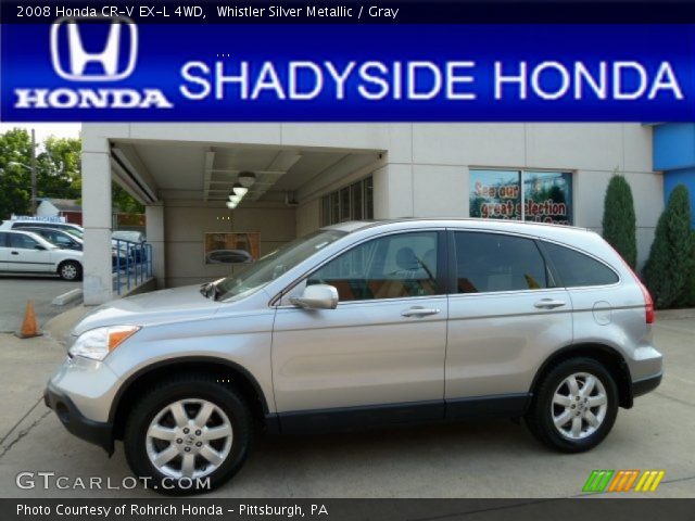 2008 Honda CR-V EX-L 4WD in Whistler Silver Metallic