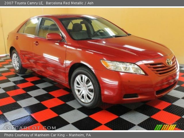 2007 Toyota Camry LE in Barcelona Red Metallic