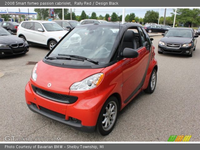 2008 Smart fortwo passion cabriolet in Rally Red