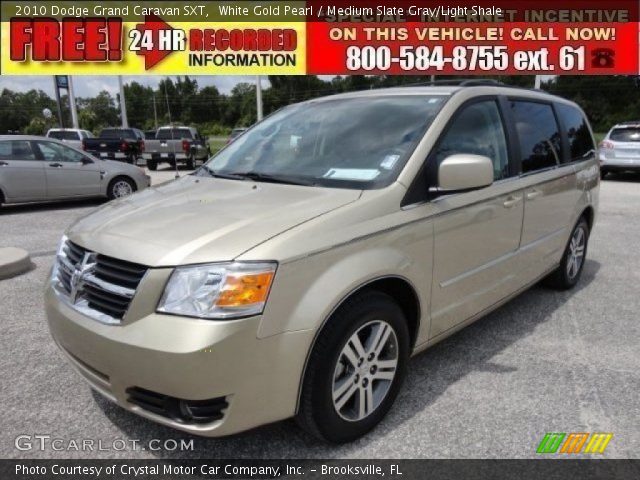 2010 Dodge Grand Caravan SXT in White Gold Pearl