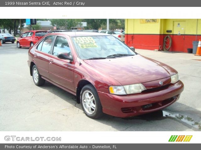1999 Nissan Sentra GXE in Aztec Red