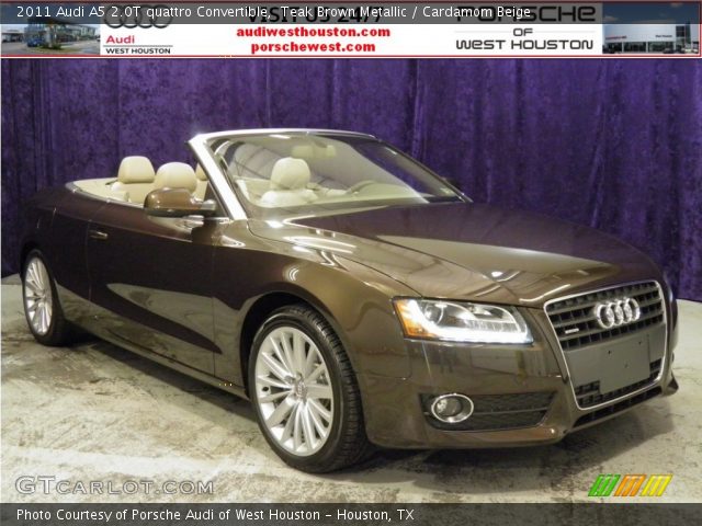 2011 Audi A5 2.0T quattro Convertible in Teak Brown Metallic