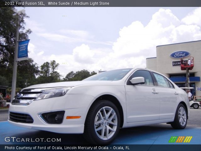 2012 Ford Fusion SEL in White Suede
