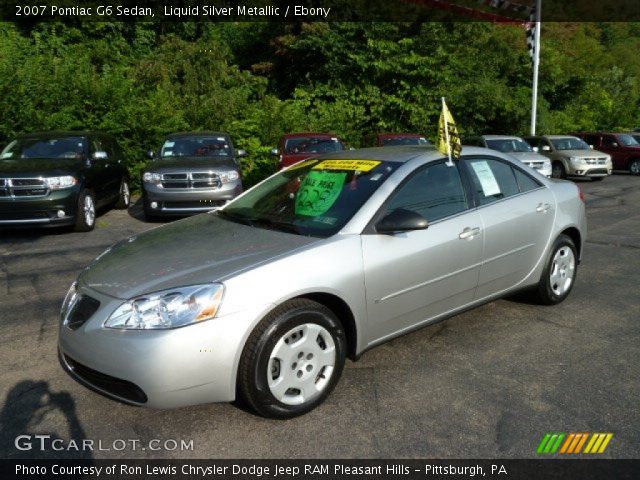 2007 Pontiac G6 Sedan in Liquid Silver Metallic