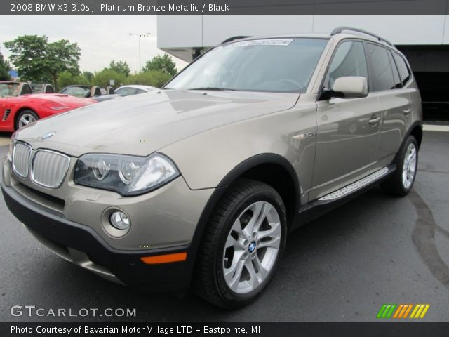 2008 BMW X3 3.0si in Platinum Bronze Metallic