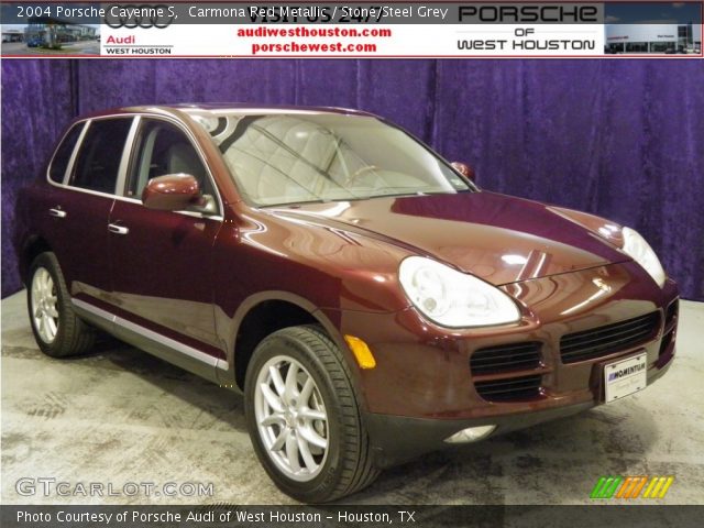 2004 Porsche Cayenne S in Carmona Red Metallic