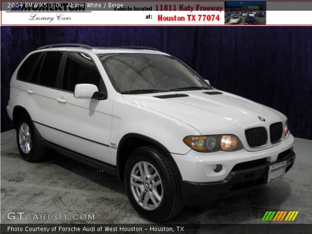 2004 BMW X5 3.0i in Alpine White