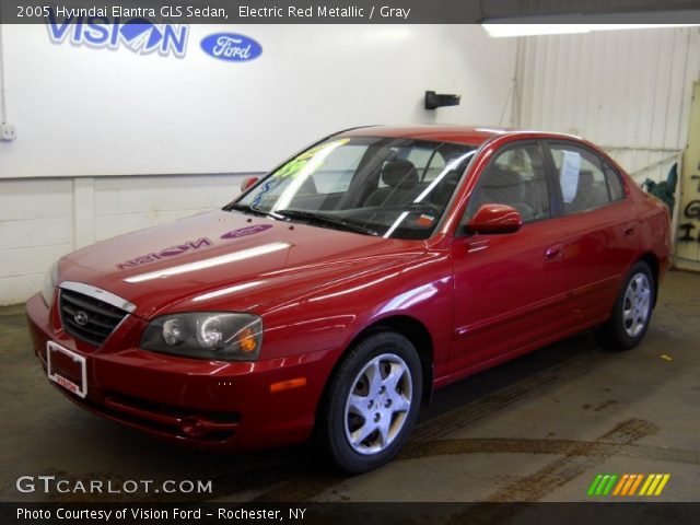 2005 Hyundai Elantra GLS Sedan in Electric Red Metallic