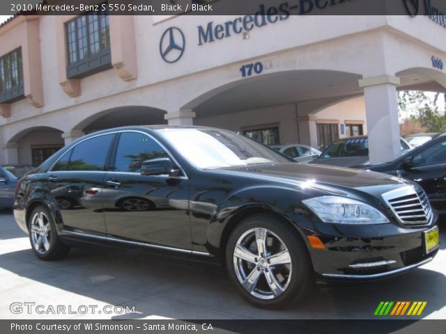 2010 Mercedes-Benz S 550 Sedan in Black