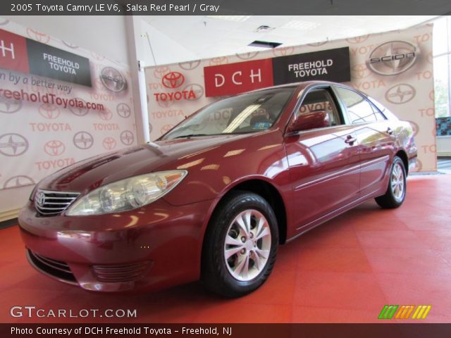 2005 Toyota Camry LE V6 in Salsa Red Pearl