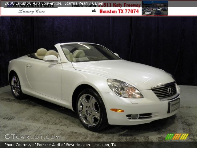 2008 Lexus SC 430 Convertible in Starfire Pearl