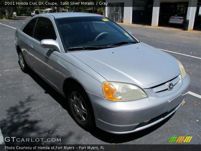 2001 Honda Civic DX Coupe in Satin Silver Metallic