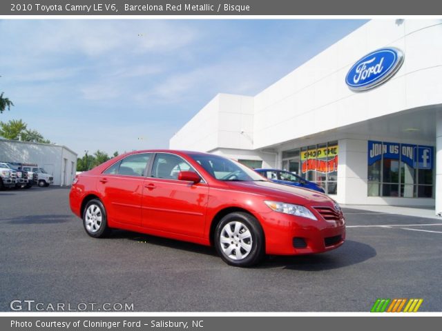 2010 Toyota Camry LE V6 in Barcelona Red Metallic