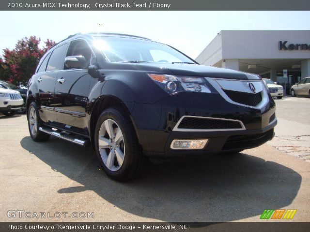 2010 Acura MDX Technology in Crystal Black Pearl