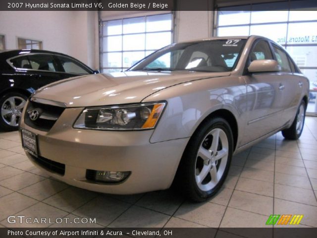 2007 Hyundai Sonata Limited V6 in Golden Beige