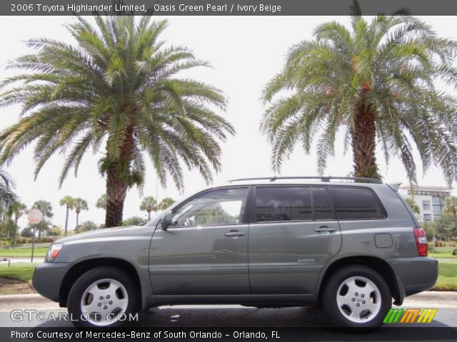 2006 Toyota Highlander Limited in Oasis Green Pearl