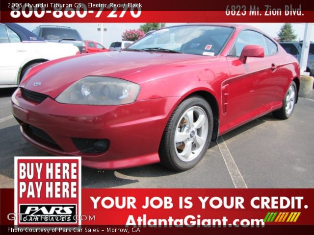 2005 Hyundai Tiburon GS in Electric Red