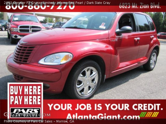 2003 Chrysler PT Cruiser Limited in Inferno Red Pearl