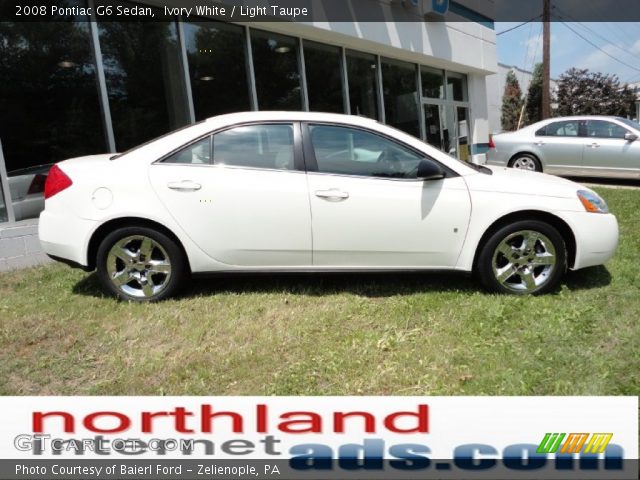 2008 Pontiac G6 Sedan in Ivory White
