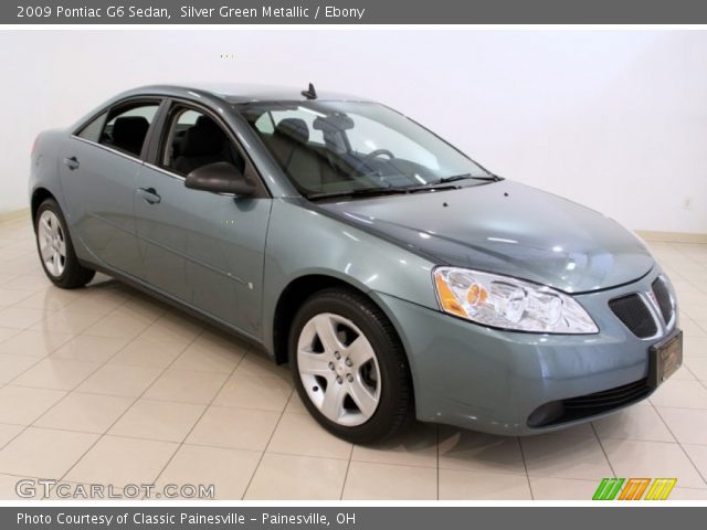 2009 Pontiac G6 Sedan in Silver Green Metallic