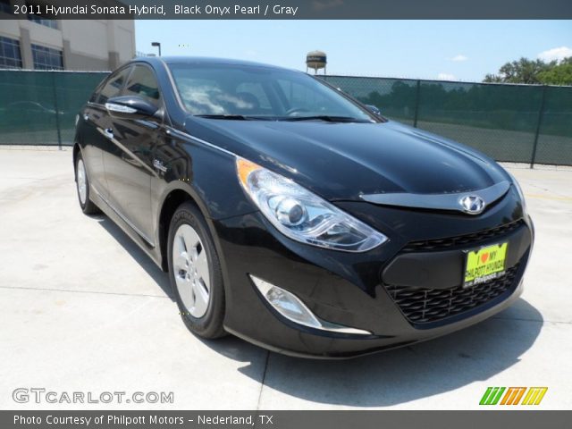 2011 Hyundai Sonata Hybrid in Black Onyx Pearl