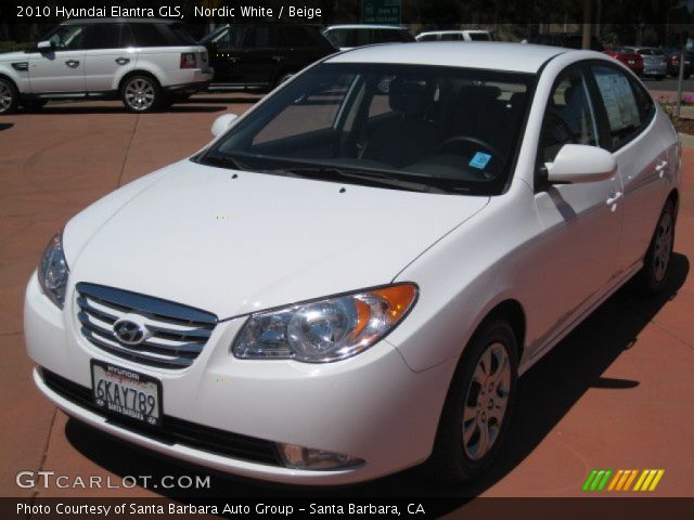 2010 Hyundai Elantra GLS in Nordic White