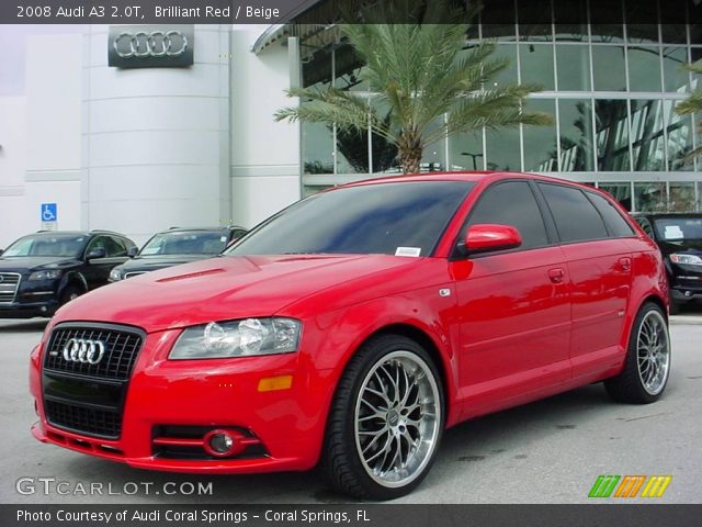 2008 Audi A3 2.0T in Brilliant Red
