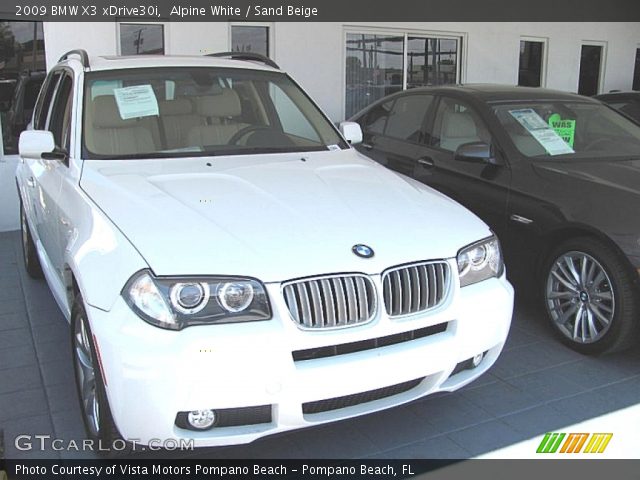 2009 BMW X3 xDrive30i in Alpine White