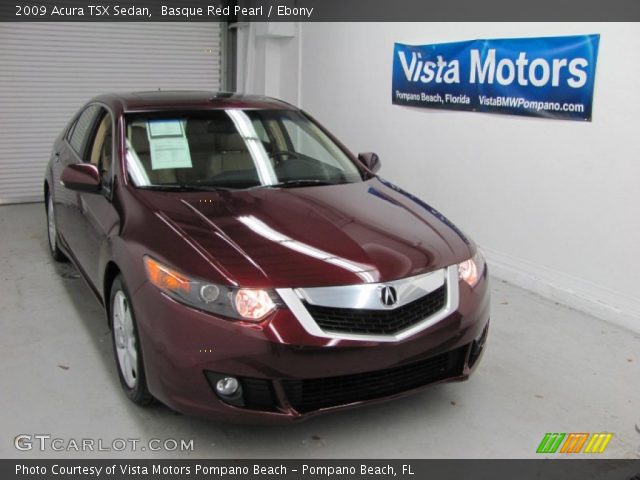 2009 Acura TSX Sedan in Basque Red Pearl