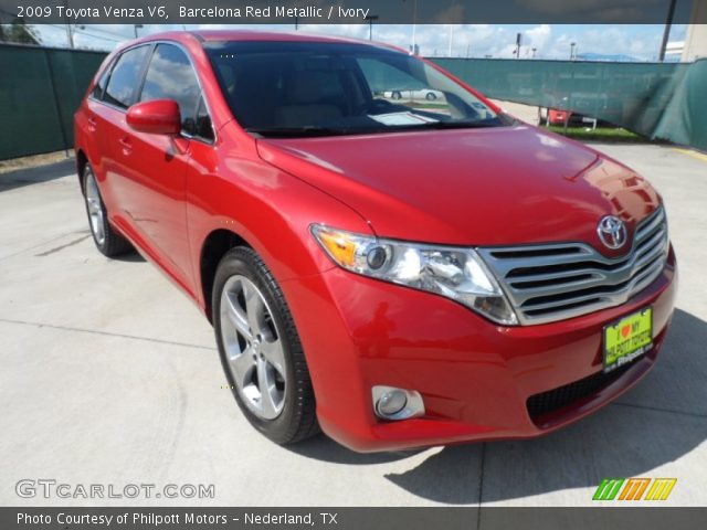 2009 Toyota Venza V6 in Barcelona Red Metallic
