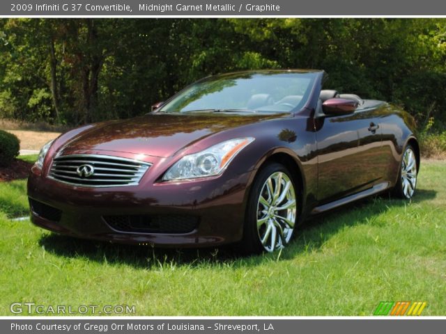 2009 Infiniti G 37 Convertible in Midnight Garnet Metallic