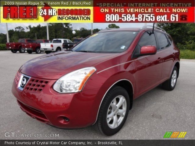 2009 Nissan Rogue SL in Venom Red