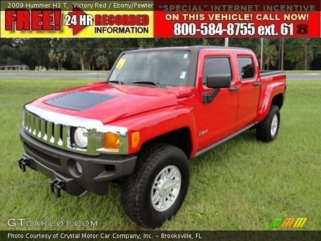 2009 Hummer H3 T in Victory Red