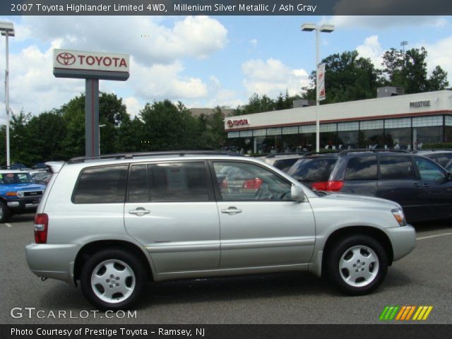 2007 Toyota Highlander Limited 4WD in Millenium Silver Metallic