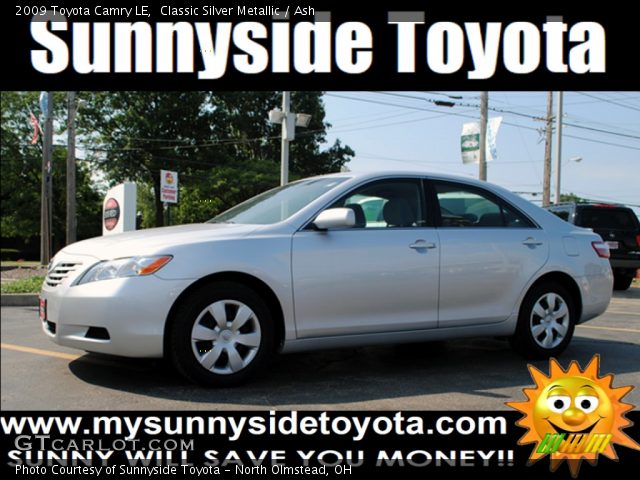 2009 Toyota Camry LE in Classic Silver Metallic