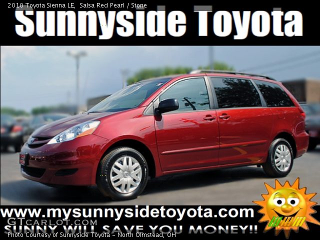 2010 Toyota Sienna LE in Salsa Red Pearl