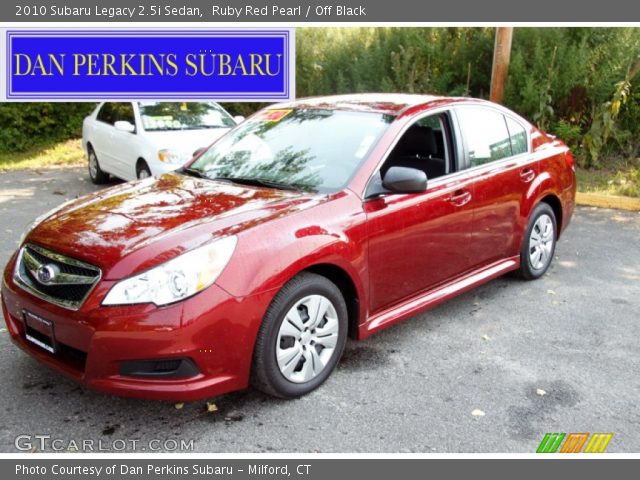 2010 Subaru Legacy 2.5i Sedan in Ruby Red Pearl