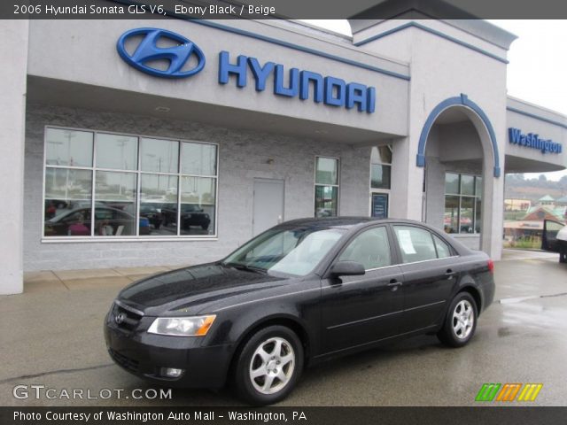 2006 Hyundai Sonata GLS V6 in Ebony Black