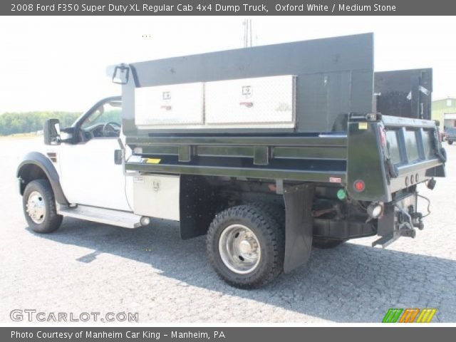 2008 Ford F350 Super Duty XL Regular Cab 4x4 Dump Truck in Oxford White