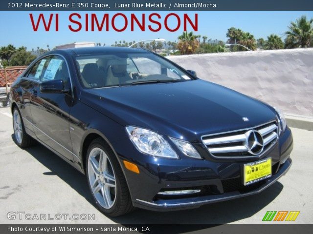 2012 Mercedes-Benz E 350 Coupe in Lunar Blue Metallic