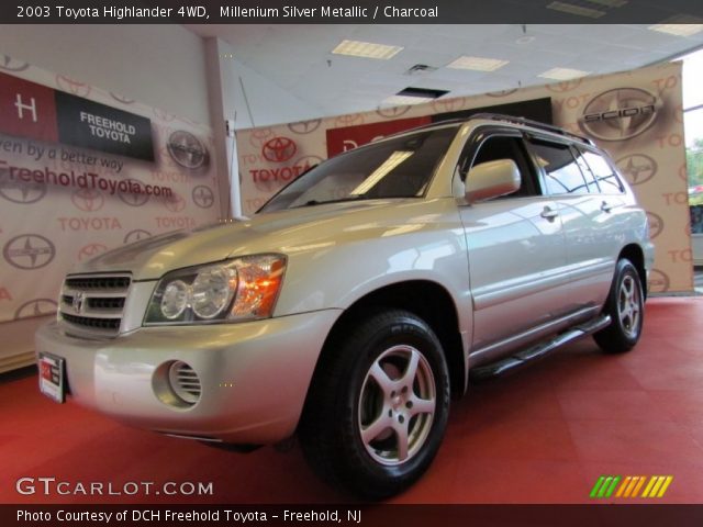 2003 Toyota Highlander 4WD in Millenium Silver Metallic